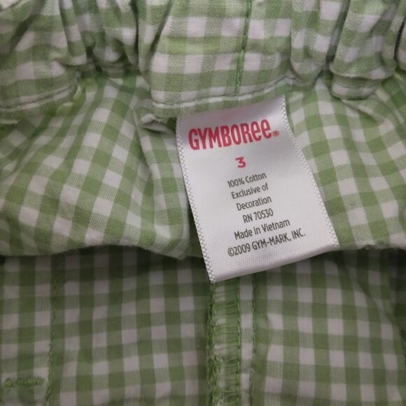 Gymboree | Green Check Elastic Waist Shorts | Size 3 - Picture 7 of 7